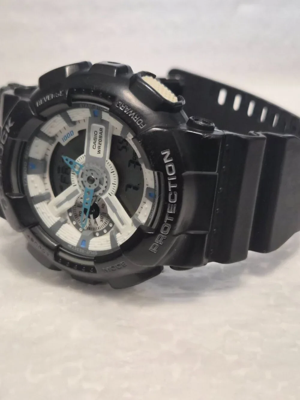 Casio G Shock Black analog and digital GA-110